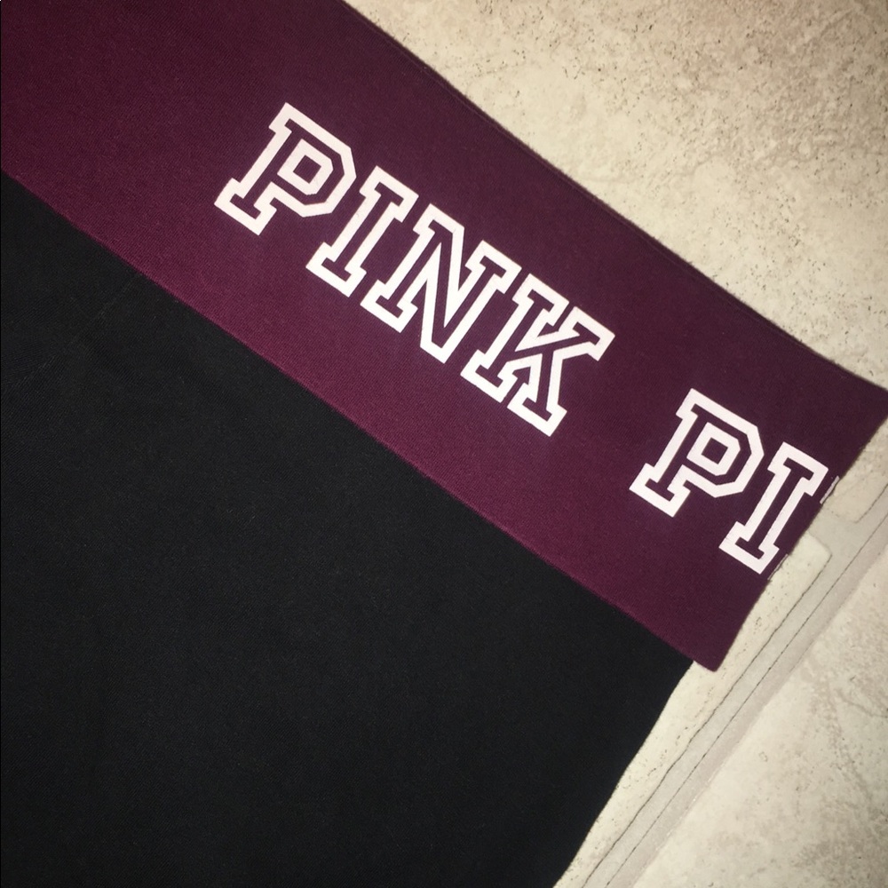 PINK Victoria’s Secret Foldover Yoga Leggings